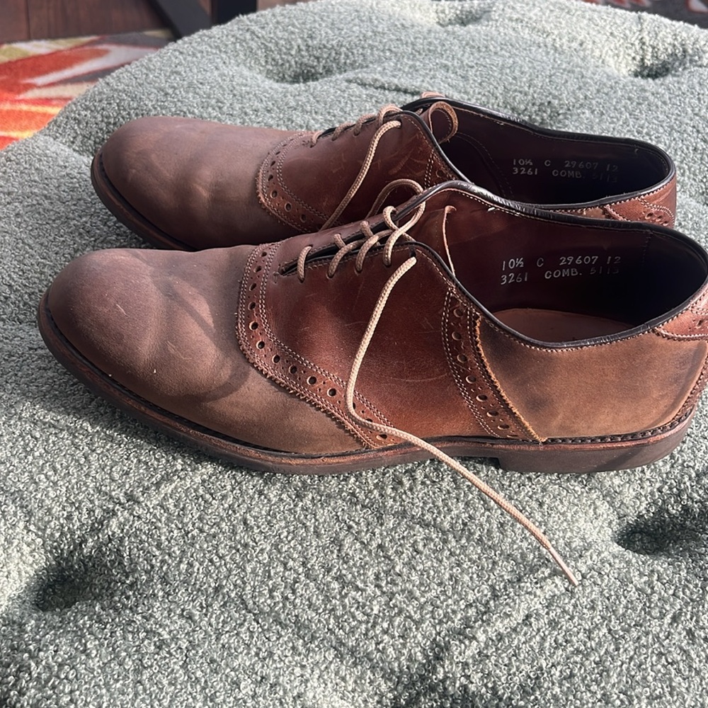 ALLEN EDMONDS I "Greenwood" Style Lace-Up Leather Oxford Shoes, 10.5 - Picture 3 of 11